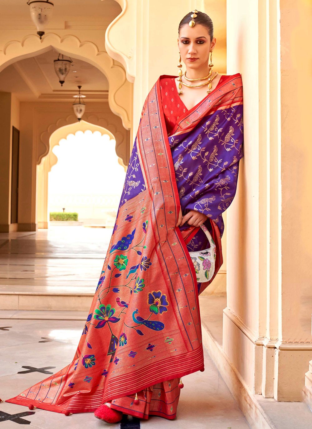 Casual Woven Silk Saree - S6088