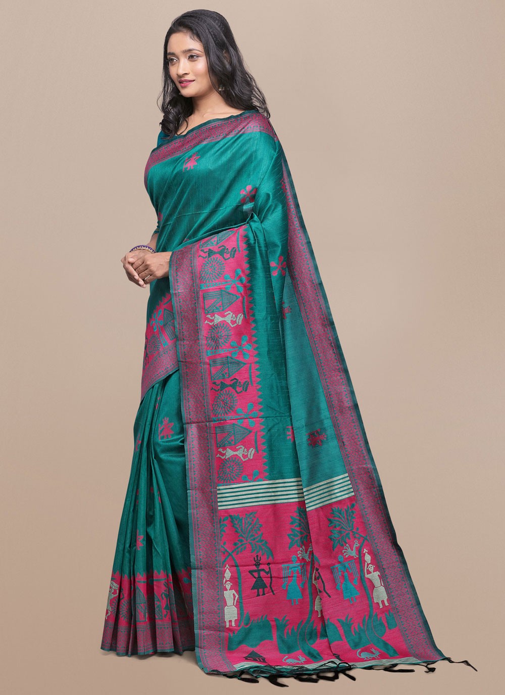 Woven Raw Silk Saree - S11865