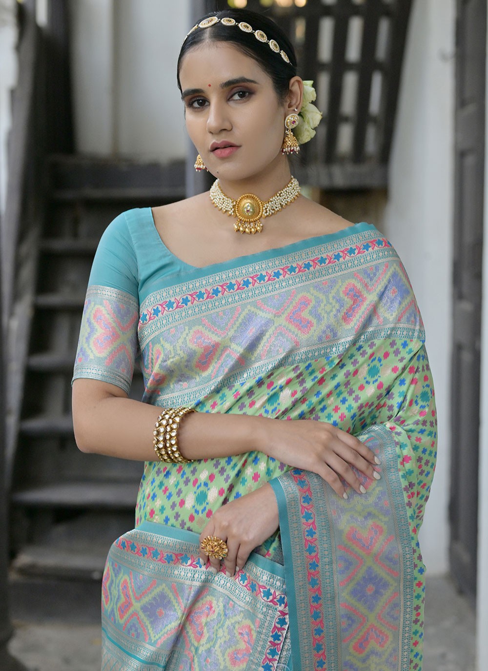 Contemporary Woven Paithni, Silk Saree - S6517