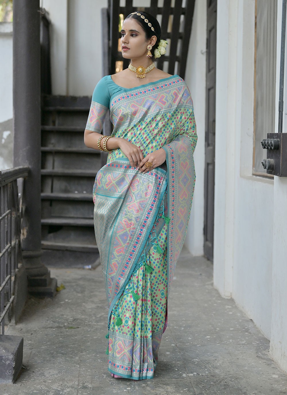 Contemporary Woven Paithni, Silk Saree - S6517