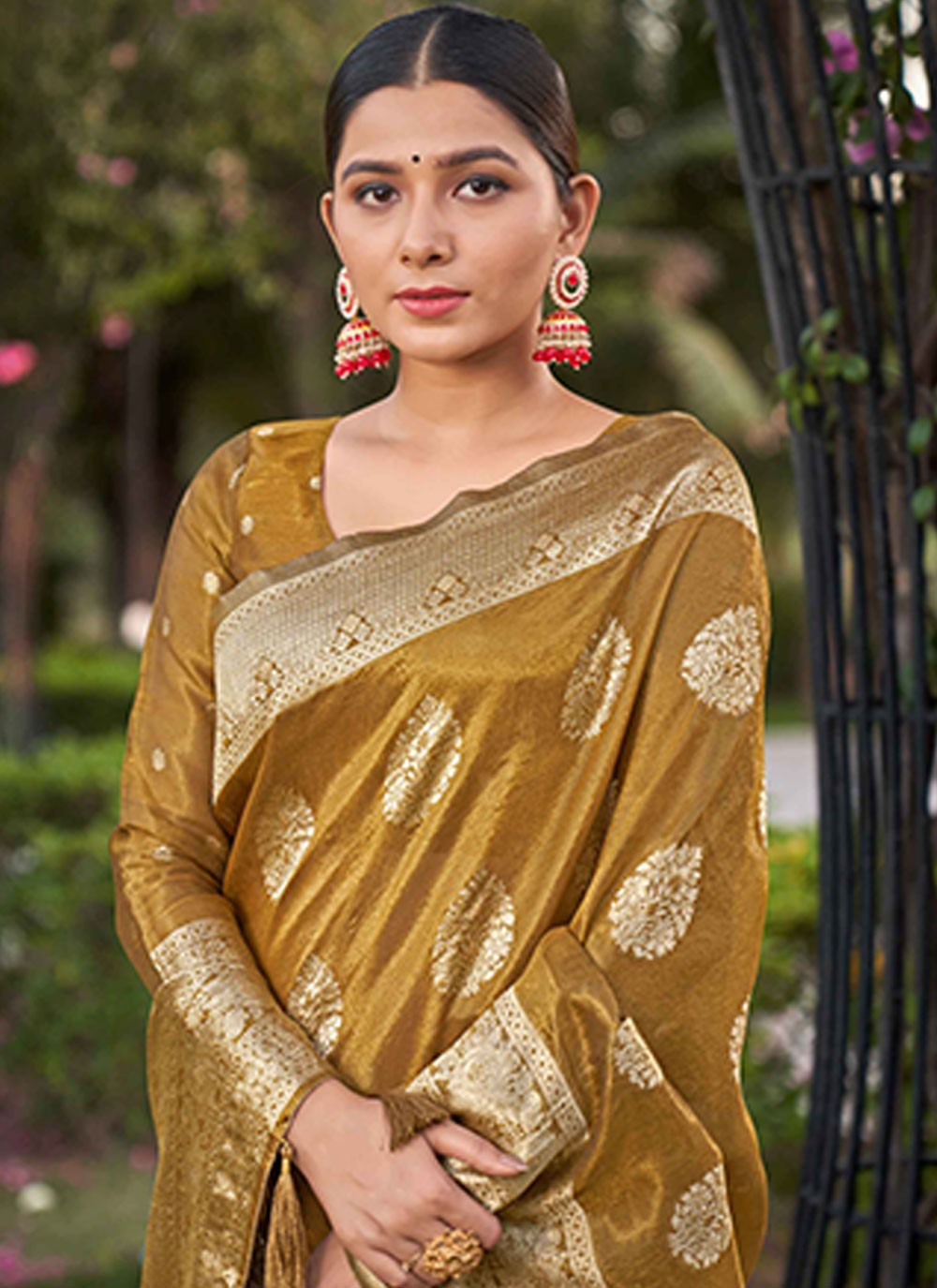 Classic Woven Shimmer, Silk Saree - S7031