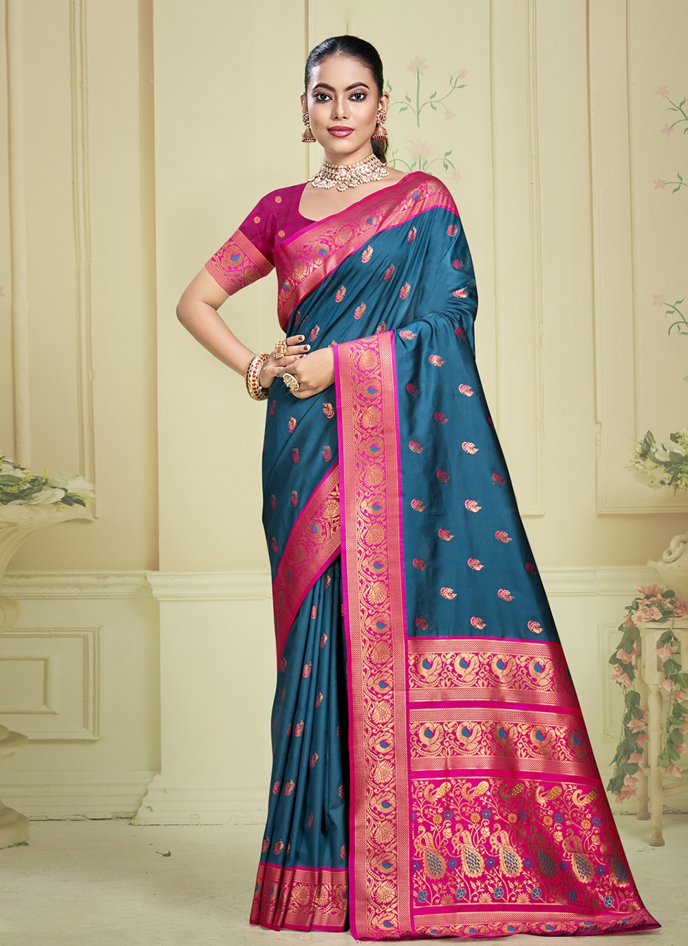 Classic Woven Silk Saree - S9905
