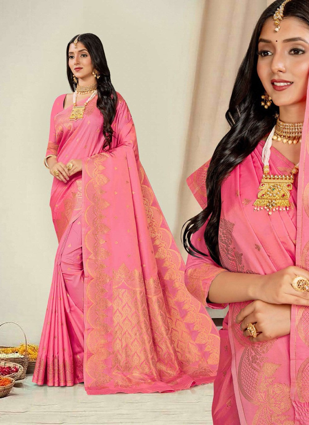 Classic Woven Silk Saree - S7384