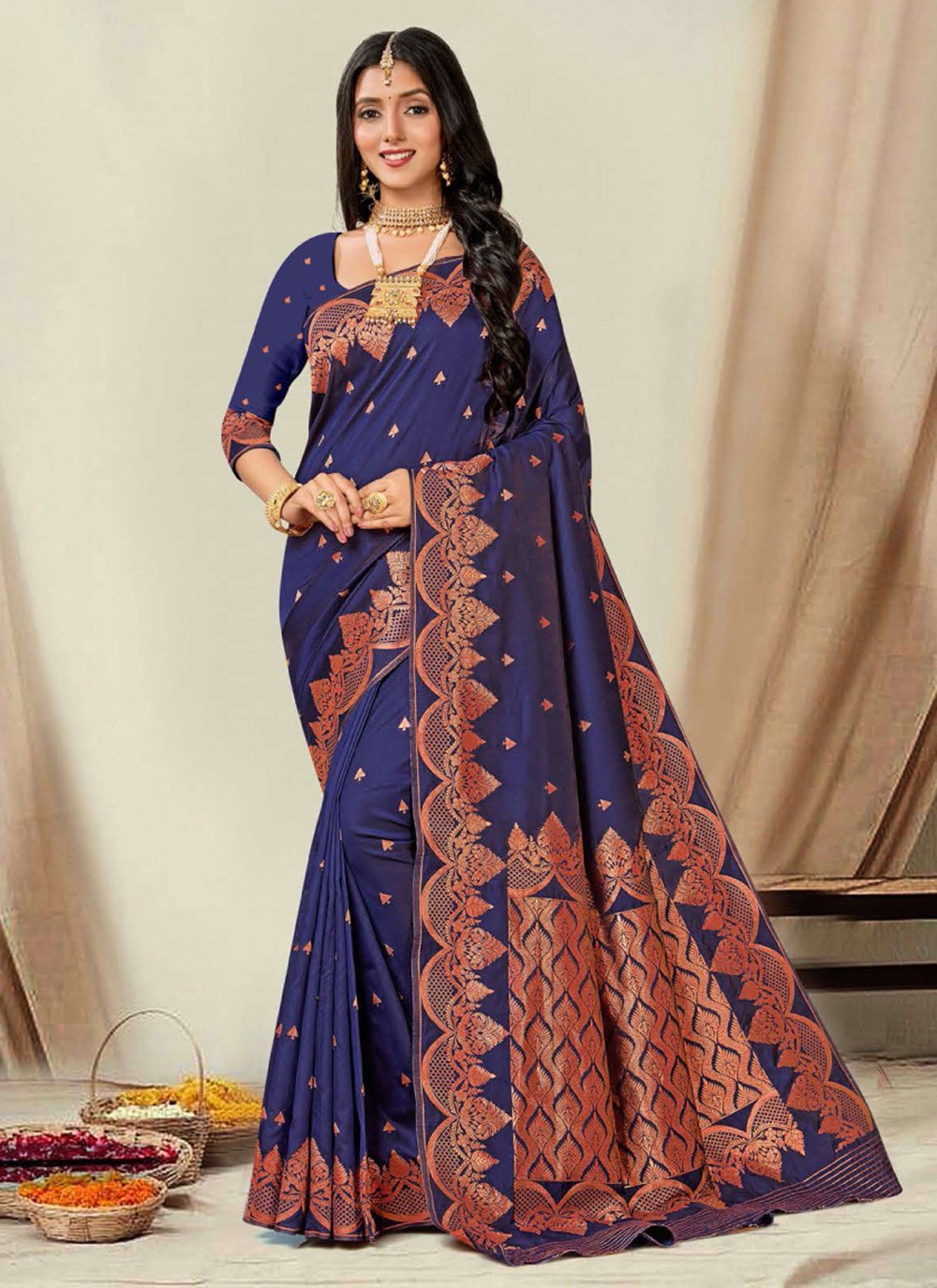 Classic Woven Silk Saree - S7384