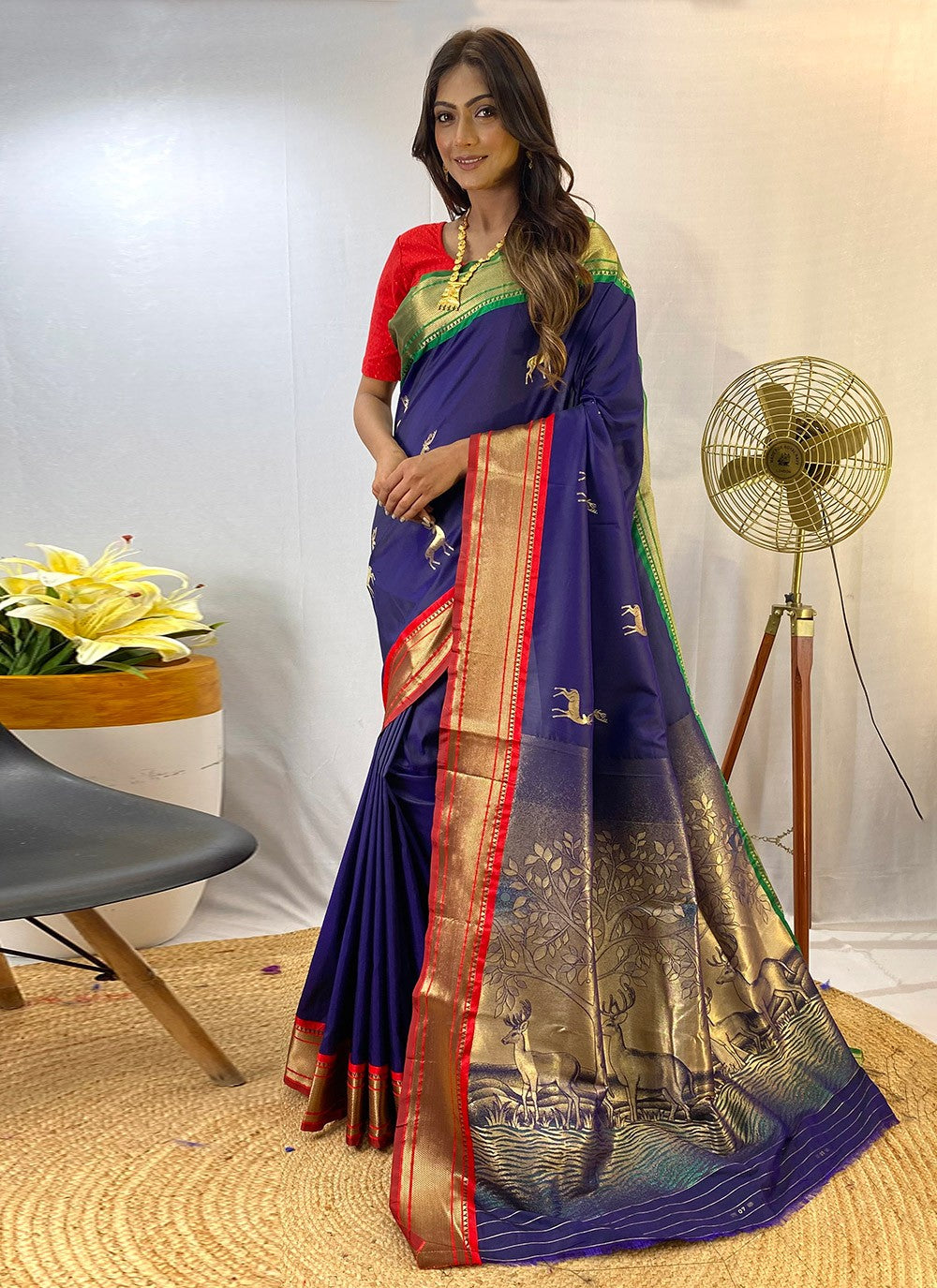 Classic Woven Silk Saree - S8442