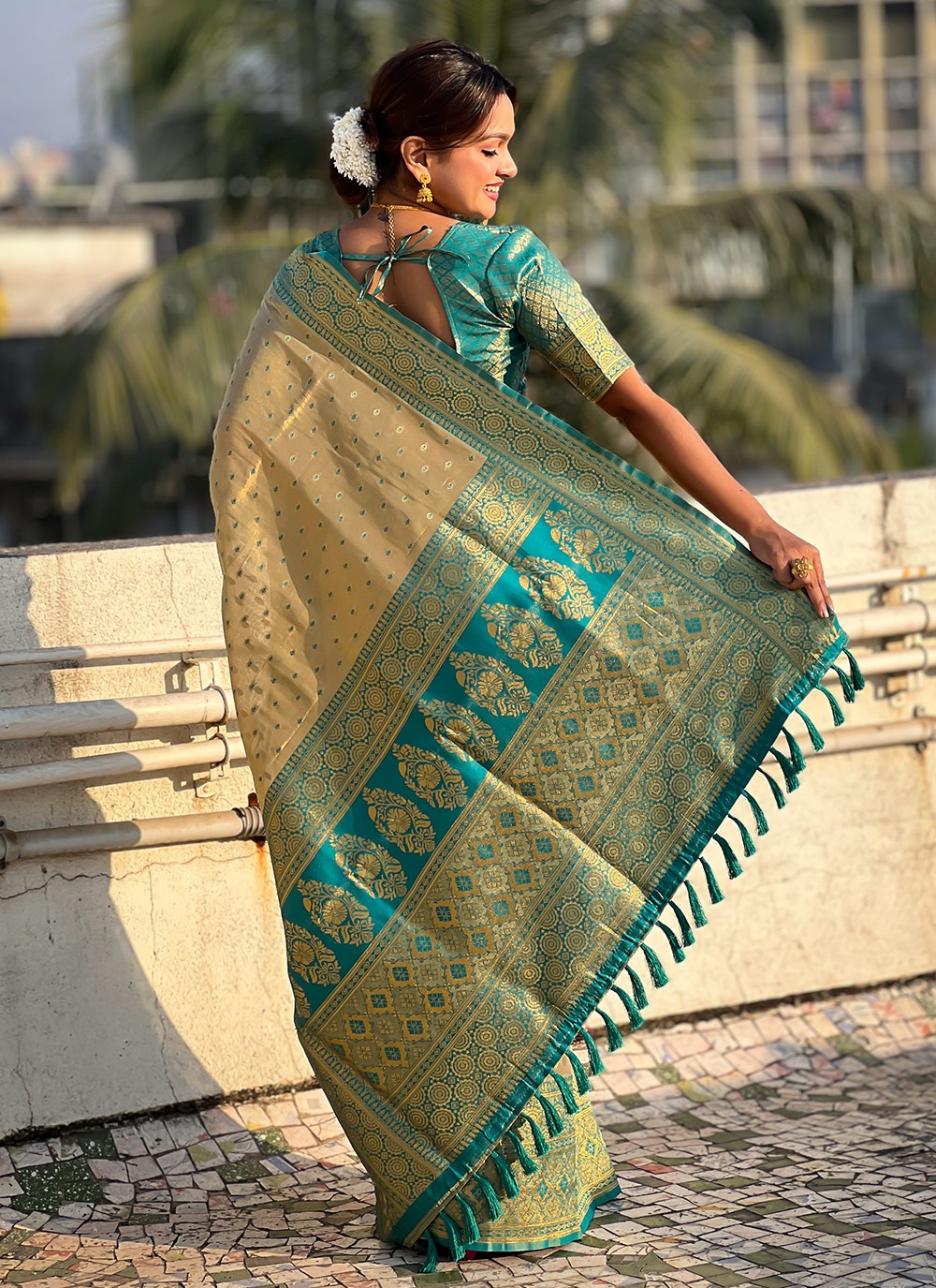 Woven, Zari Silk Saree - S11817