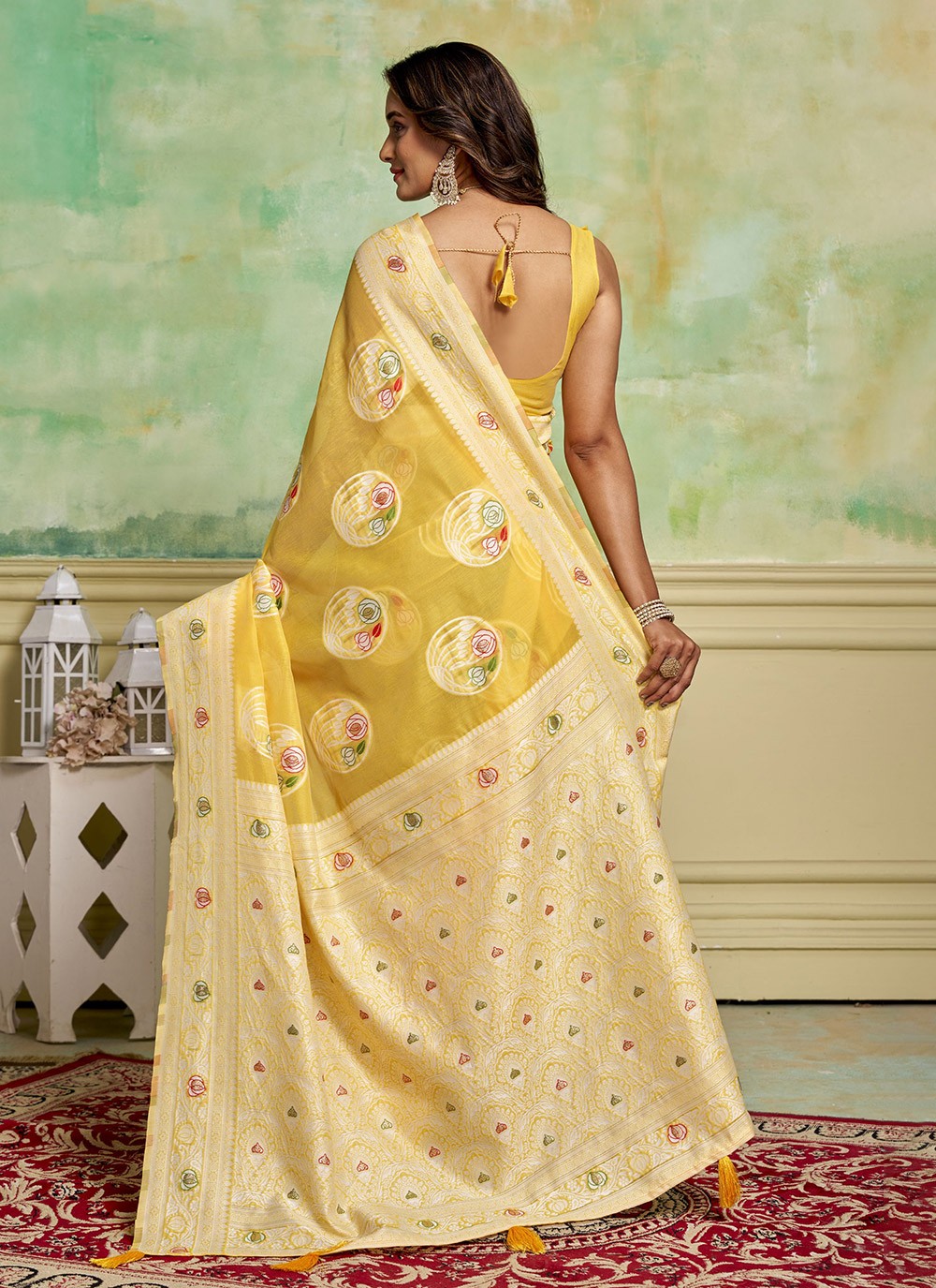 Woven Cotton Saree - S11676