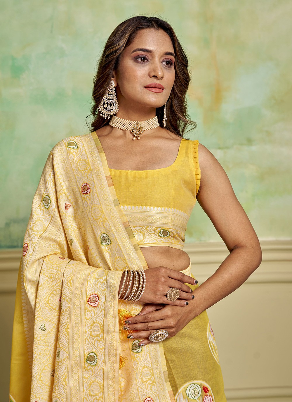 Woven Cotton Saree - S11676