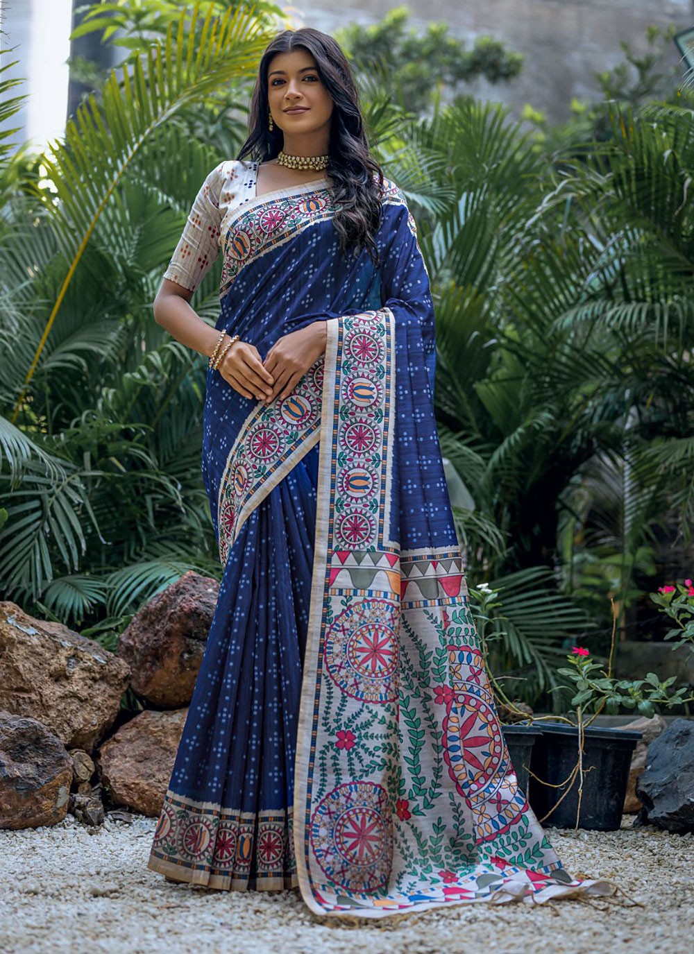 Trendy Woven Tussar Silk Saree - S4897