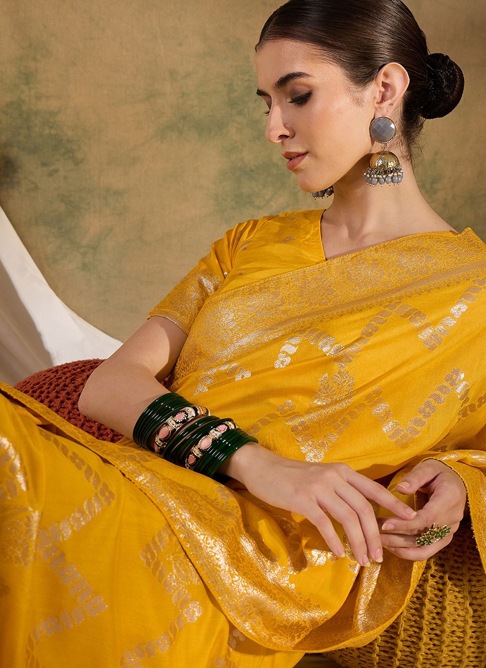 Classic Woven Cotton Saree - S6963