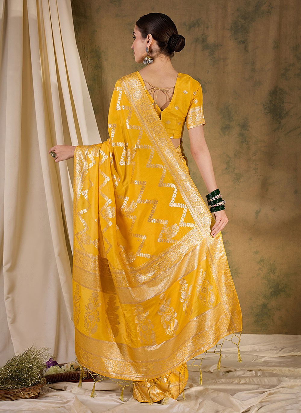 Classic Woven Cotton Saree - S6963