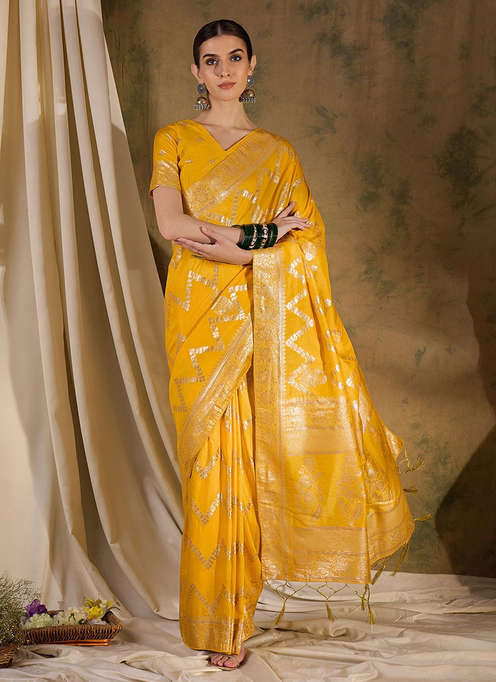Classic Woven Cotton Saree - S6963
