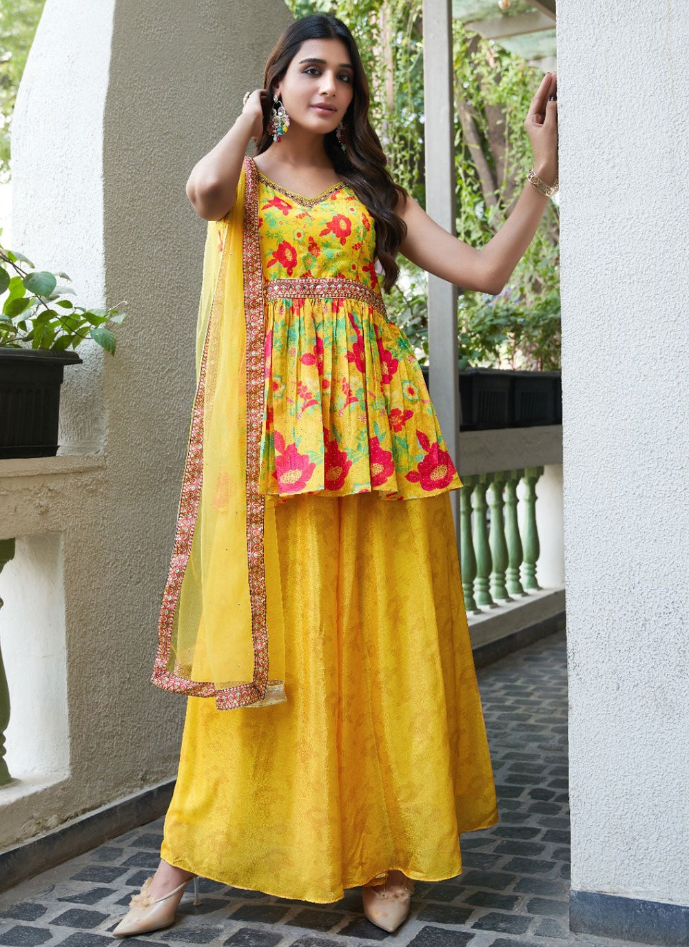 Lace Chiffon Salwar Suit - T4486