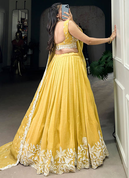 Crush Mehandi & Sangeet, Reception A - Line Lehenga L3633