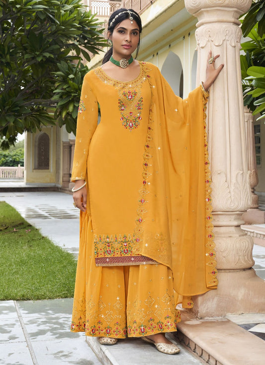Faux Georgette Salwar Suit - T1271