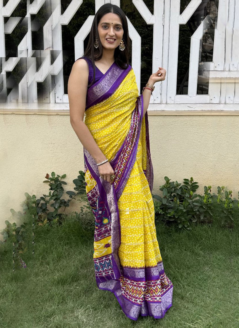 Printed, Weaving Zari Cotton Silk Saree - S11784