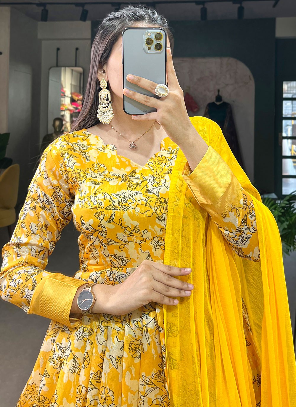 Tussar Silk Gown - G1382