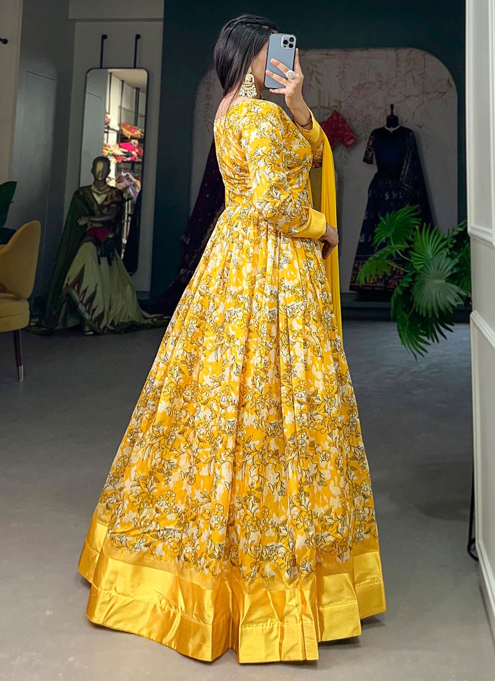 Tussar Silk Gown - G1382
