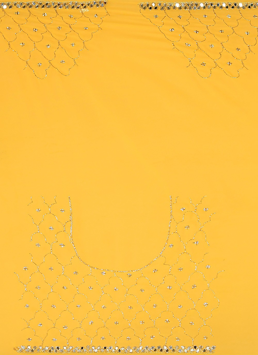 Traditional Hand Embroidery Georgette Saree - S9257