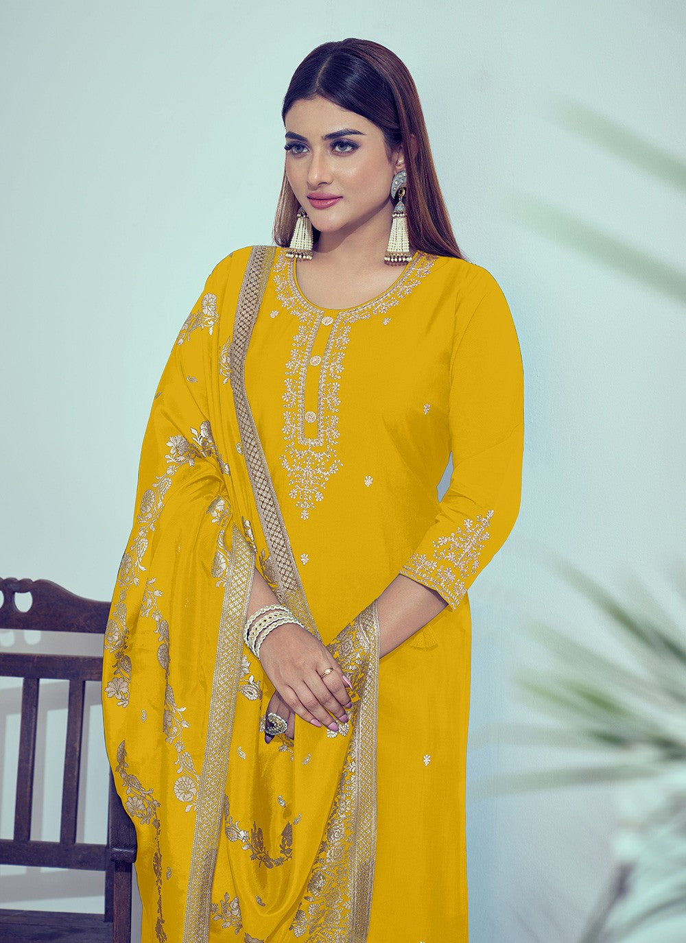 Cord Silk Salwar Suit - T4664