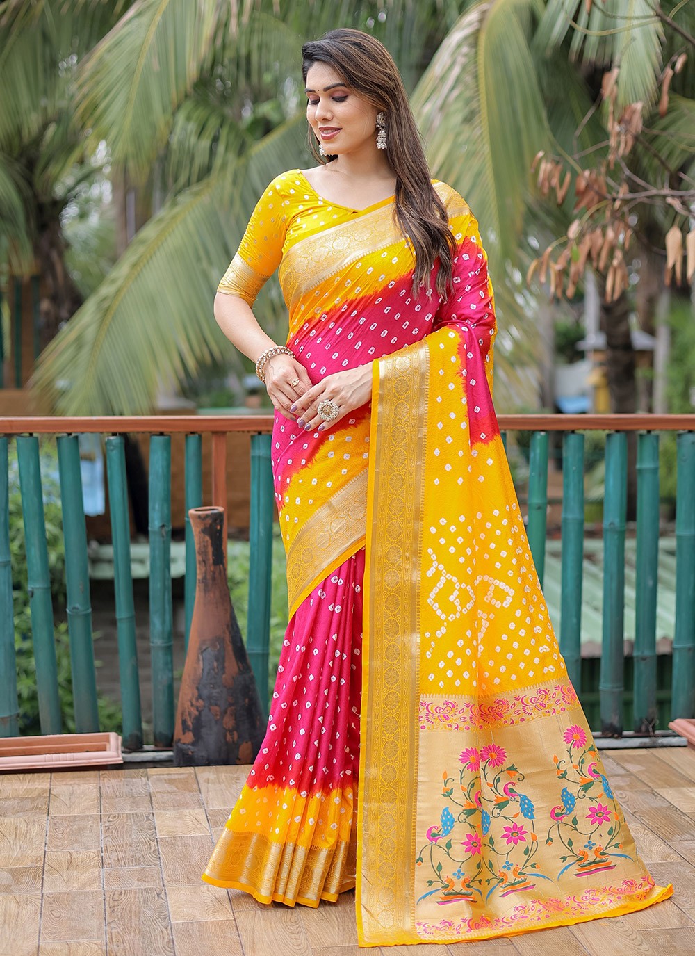 Contemporary Printed Silk Saree - S8616