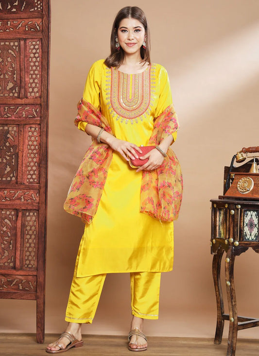 Silk Blend Salwar Suit - T1441