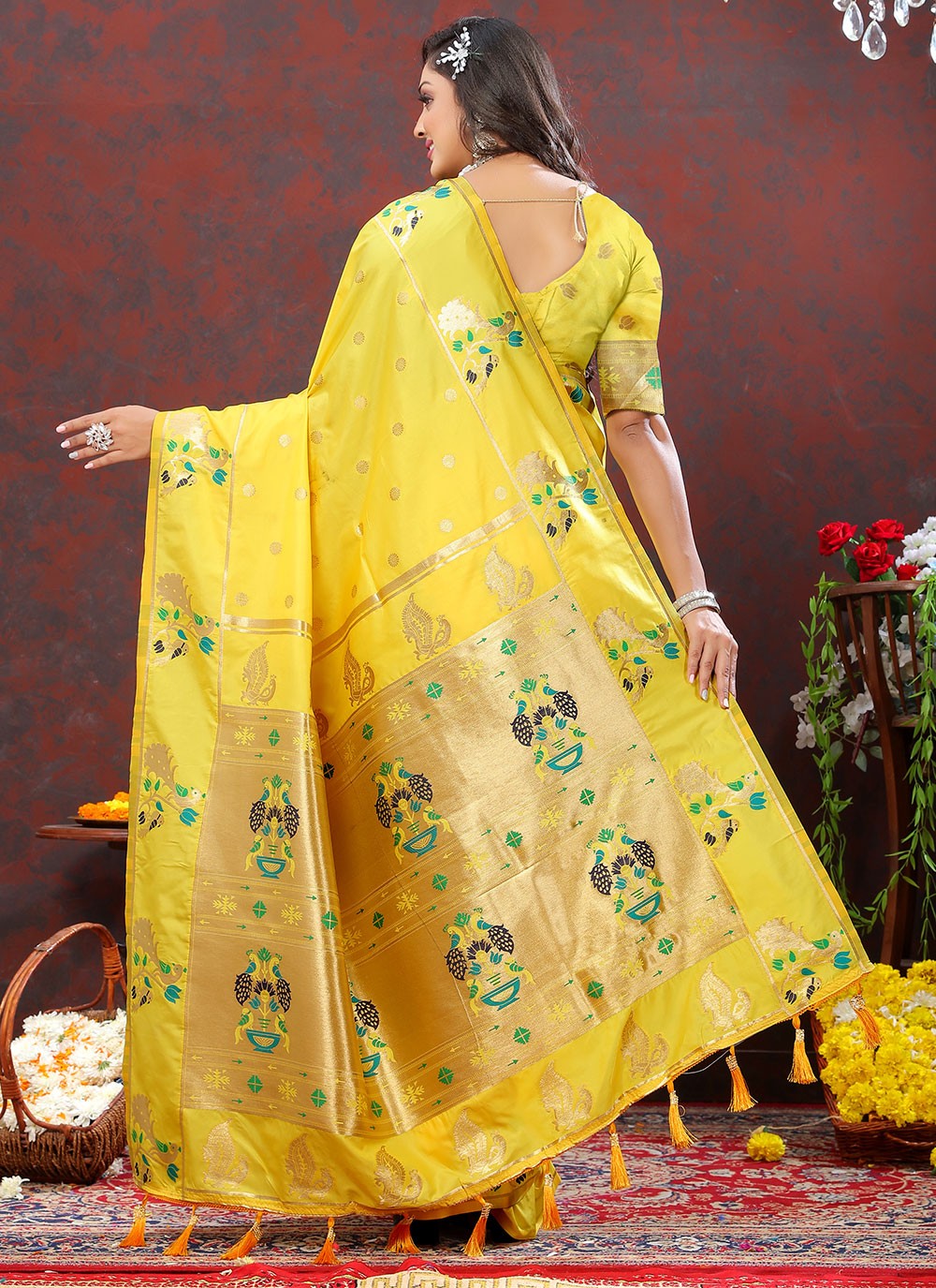 Trendy Meenakari Silk Saree - S4722