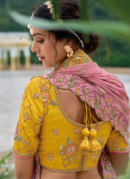 Embroidered Silk A - Line Lehenga - L2813