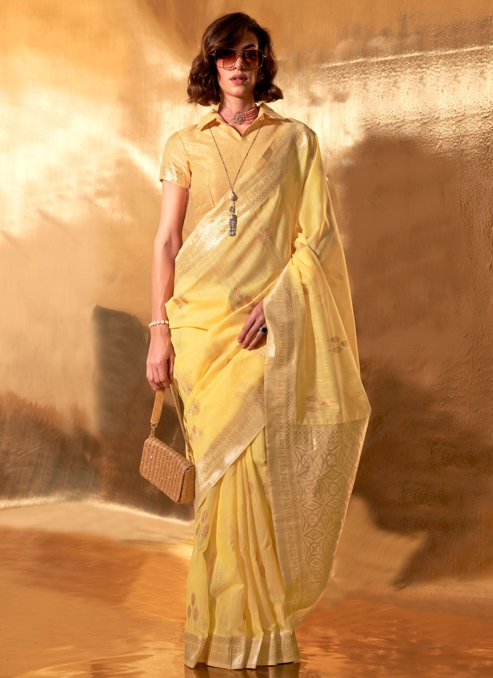 Classic Woven Cotton Saree - S6228