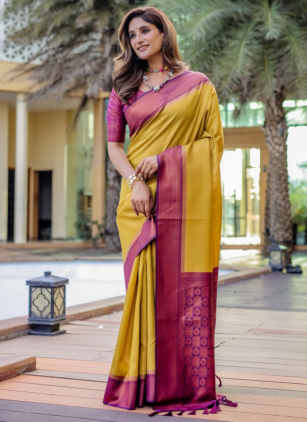 Woven, Zari Kanjivaram Silk Saree - S12324