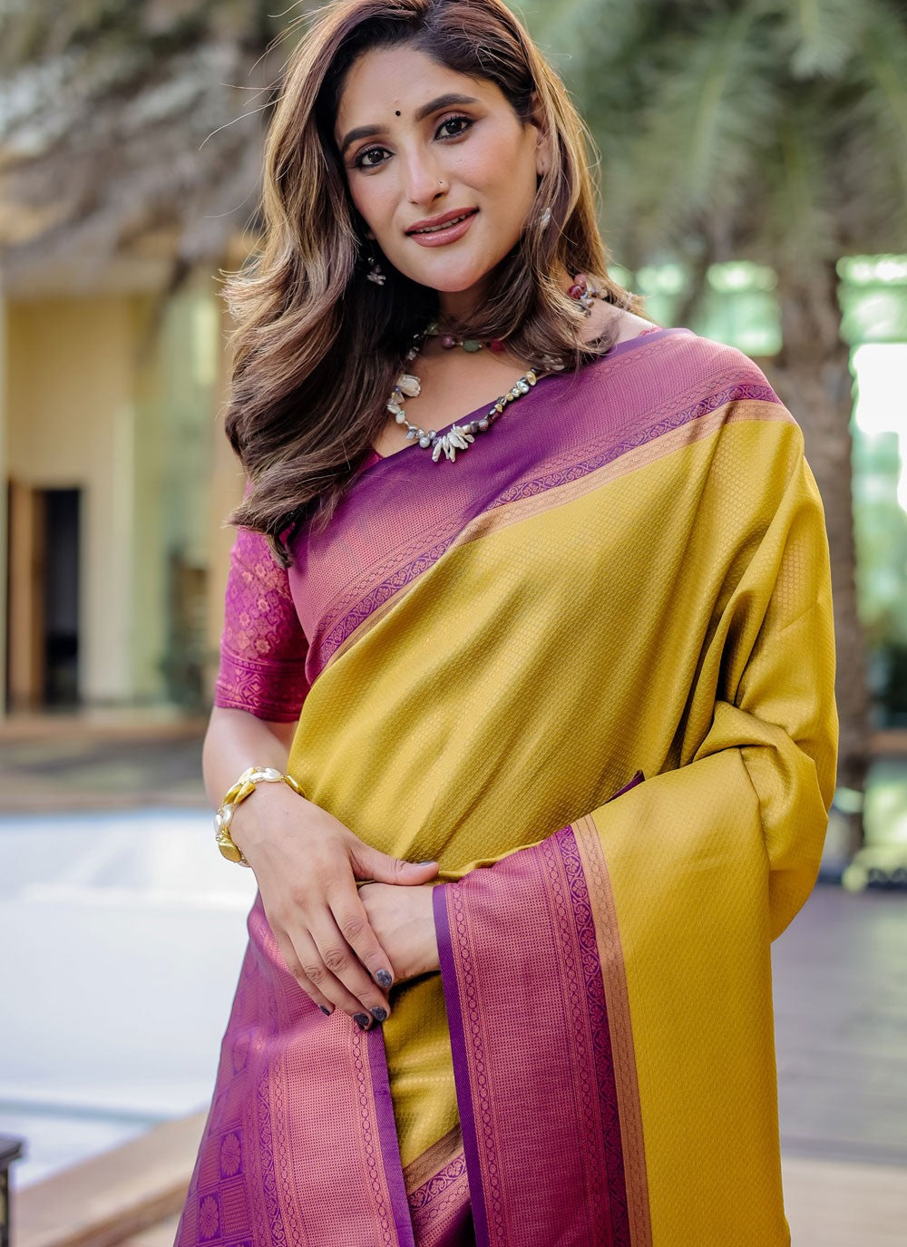 Woven, Zari Kanjivaram Silk Saree - S12324