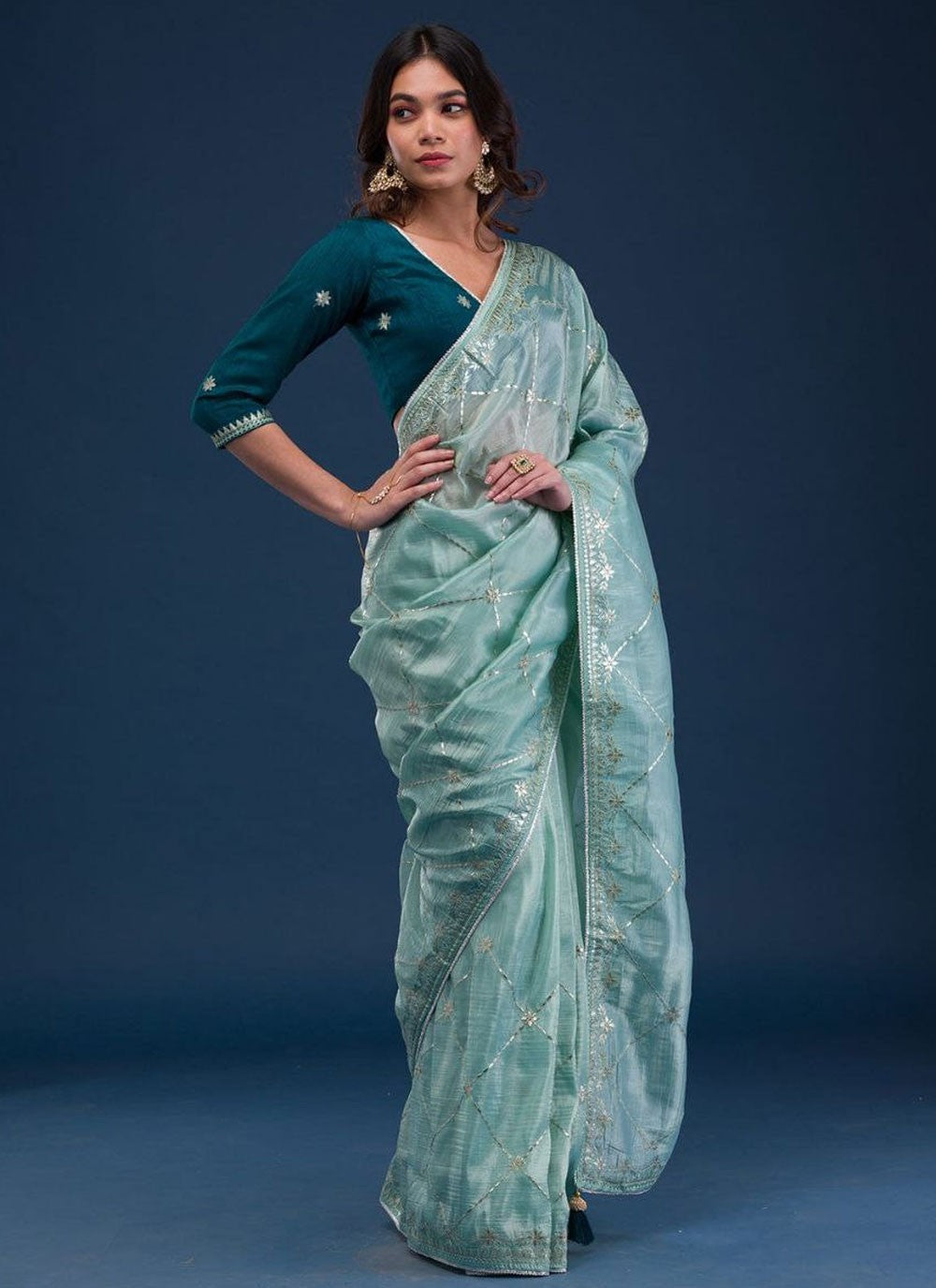 Classic Zari Jimmy Chu Saree - S8832