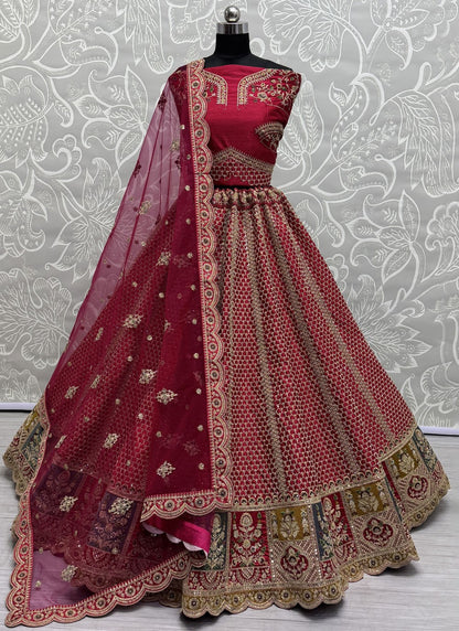 Silk Bridal, Wedding A - Line Lehenga L3644