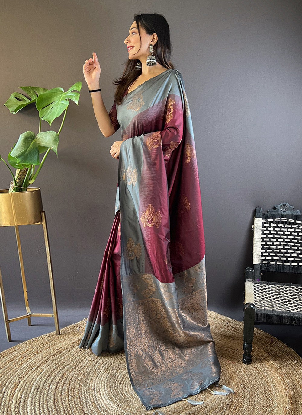Traditional Woven Silk Saree - S7866