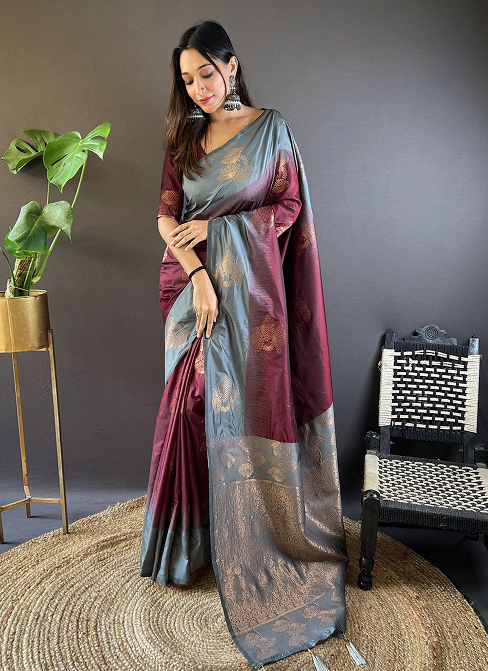 Traditional Woven Silk Saree - S7866