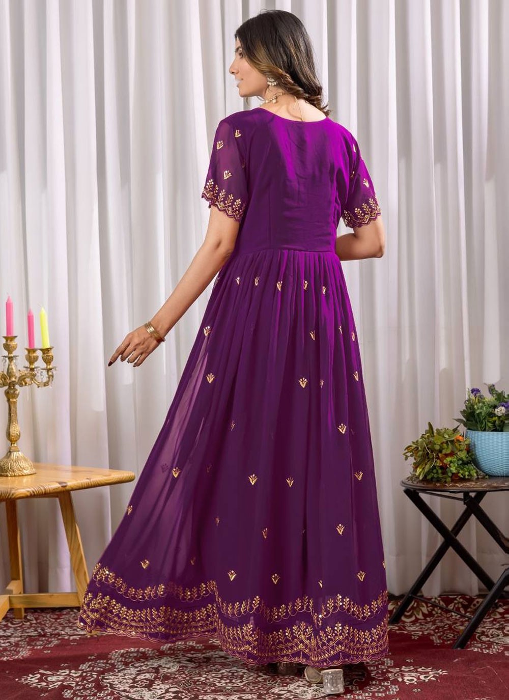 Faux Georgette Casual, Festival Gown G19868