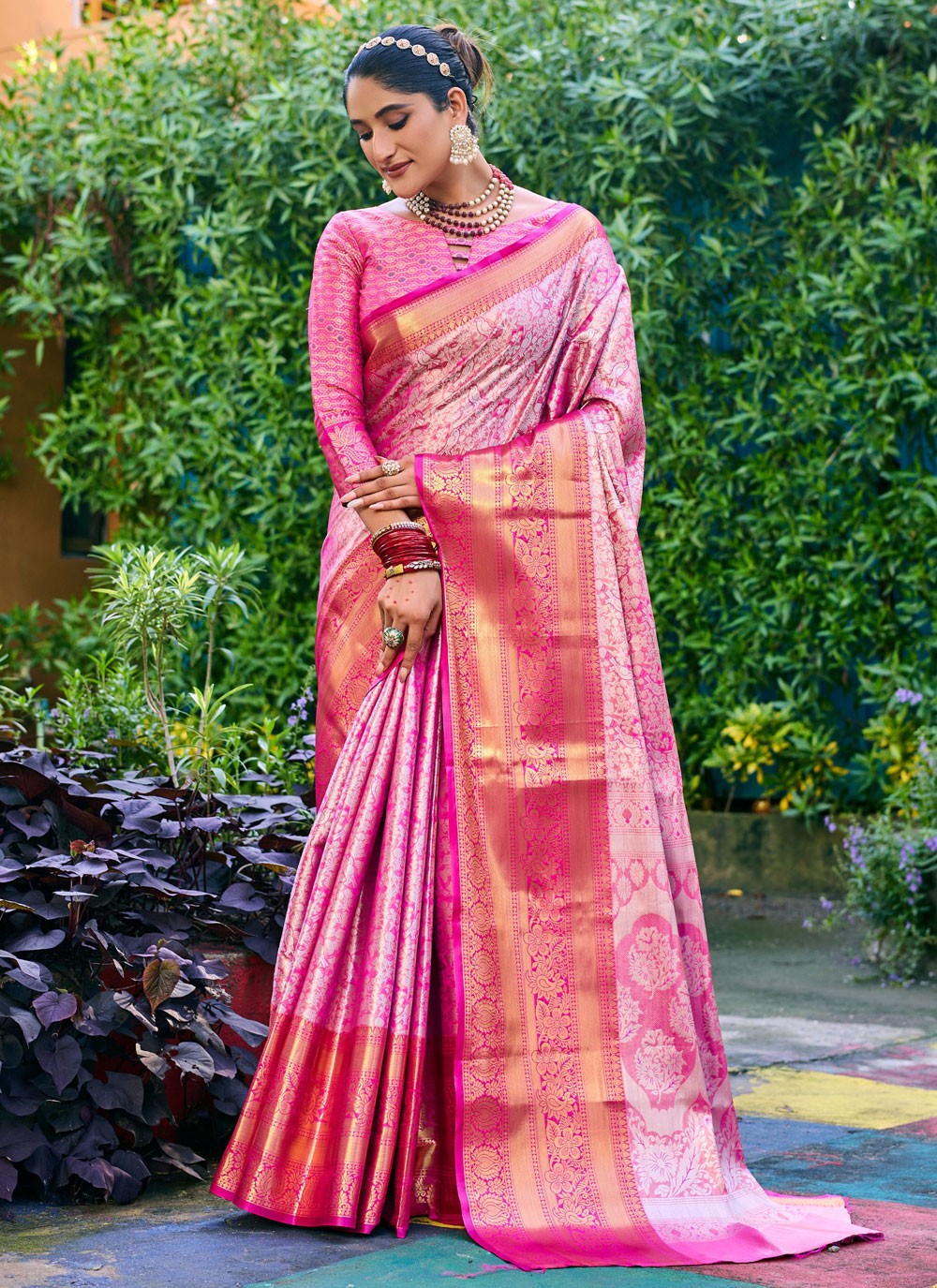 Woven, Zari Banarasi Silk Saree - S12256