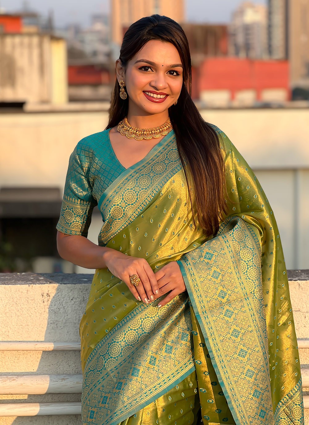 Woven, Zari Silk Saree - S11817