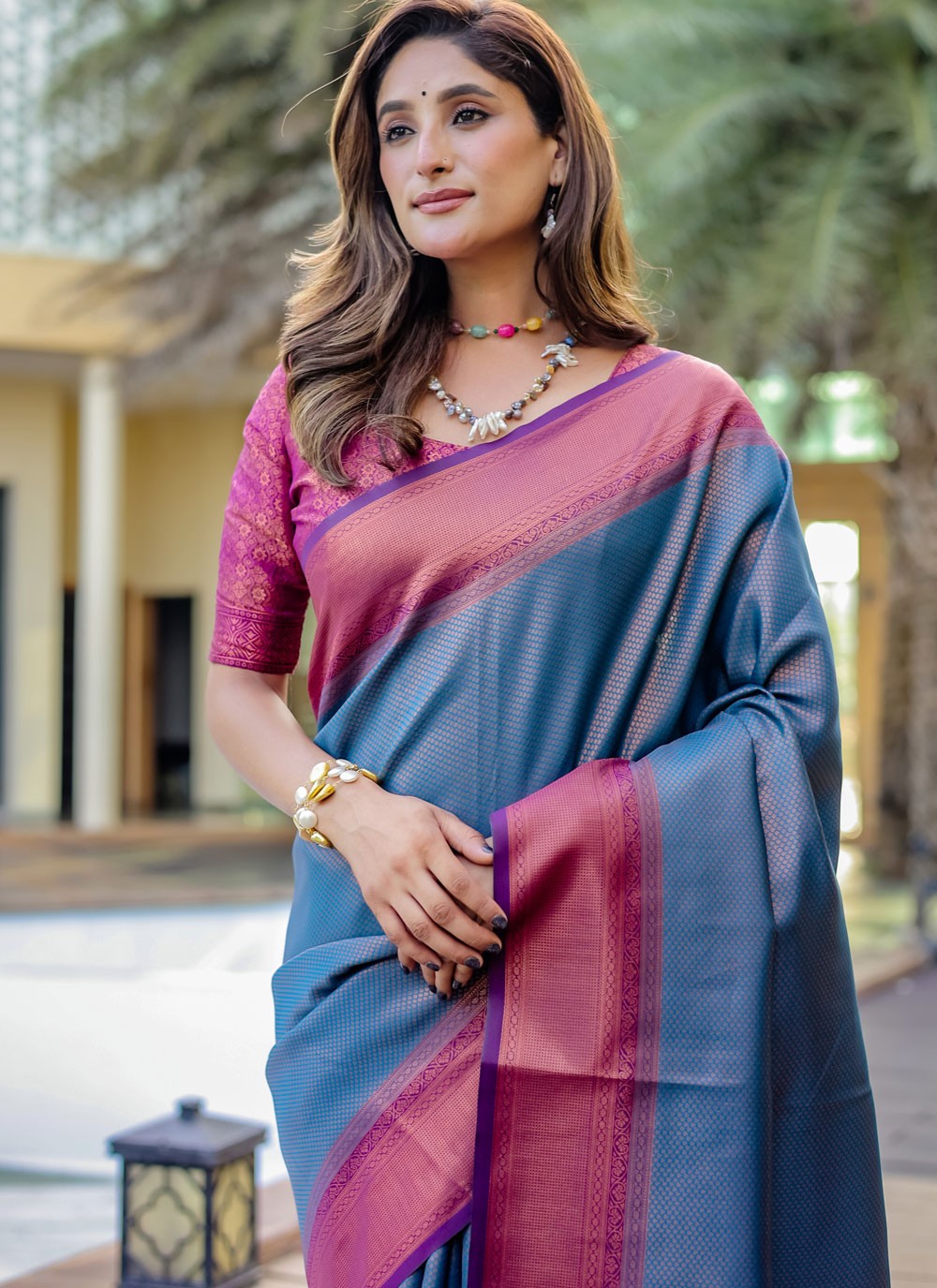 Woven, Zari Kanjivaram Silk Saree - S12324