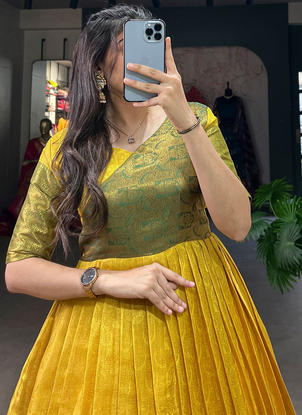 Kanjivaram Silk Gown - G1389