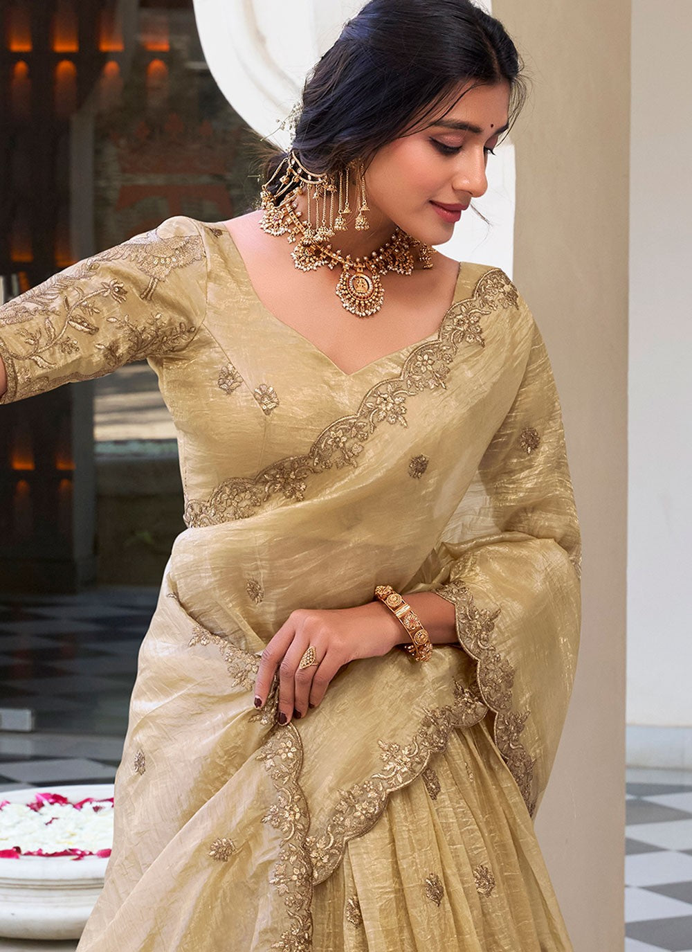 Crush Festival, Mehandi & Sangeet A - Line Lehenga L3623