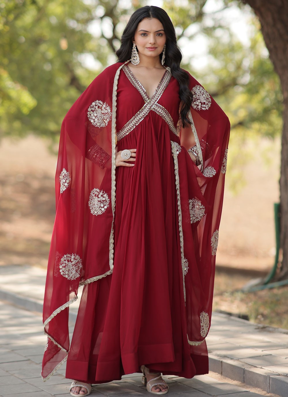 Faux Georgette Gown - G1481