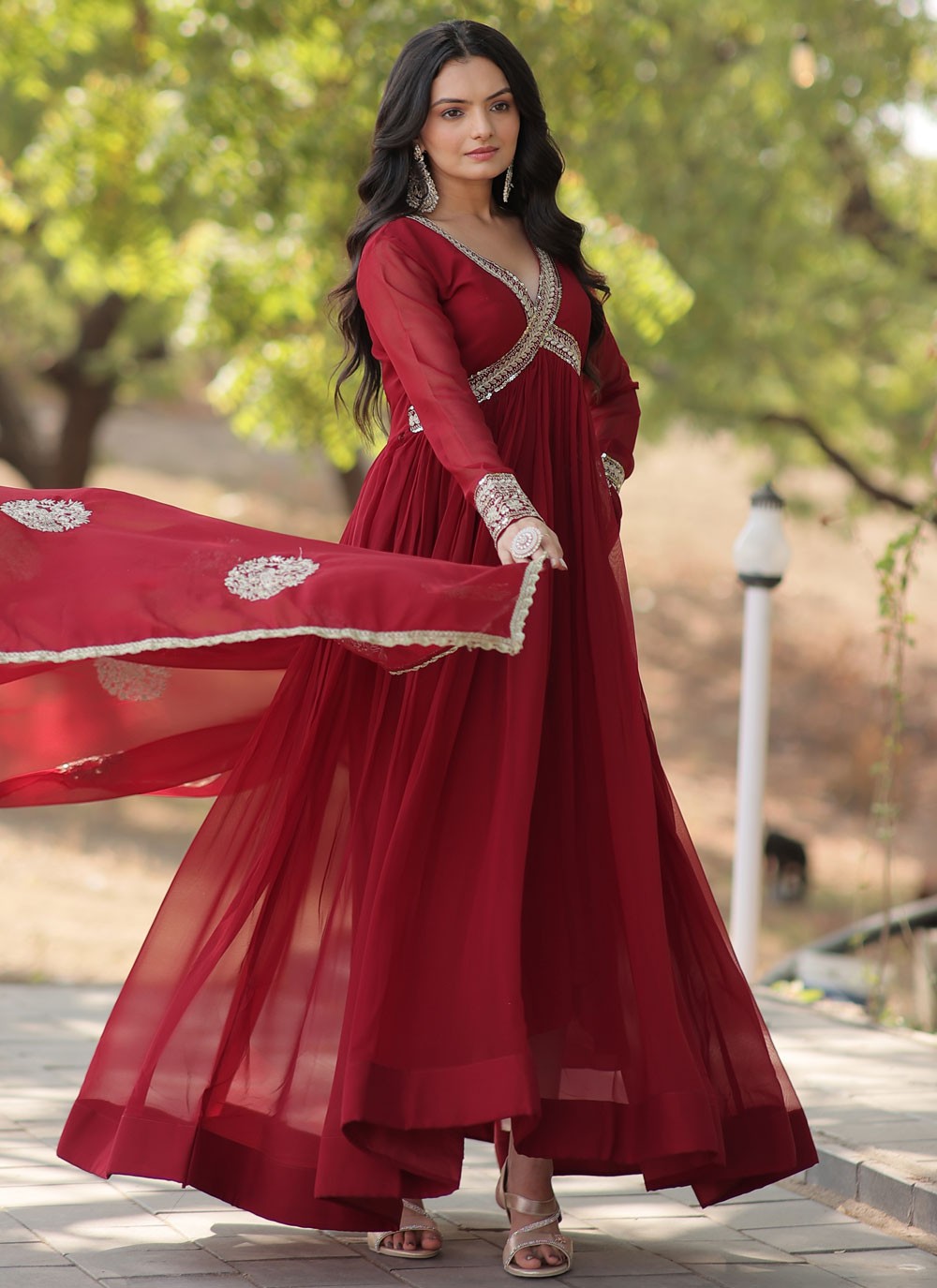 Faux Georgette Gown - G1481
