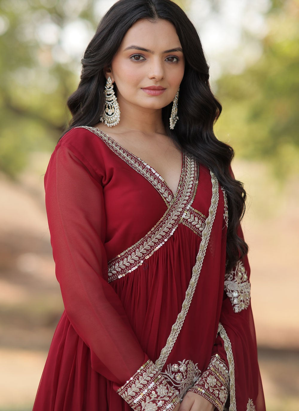 Faux Georgette Gown - G1481