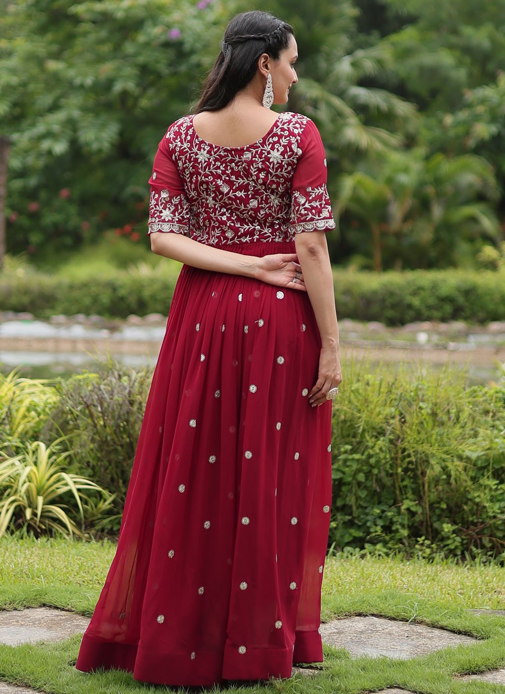 Faux Georgette Gown - G1646