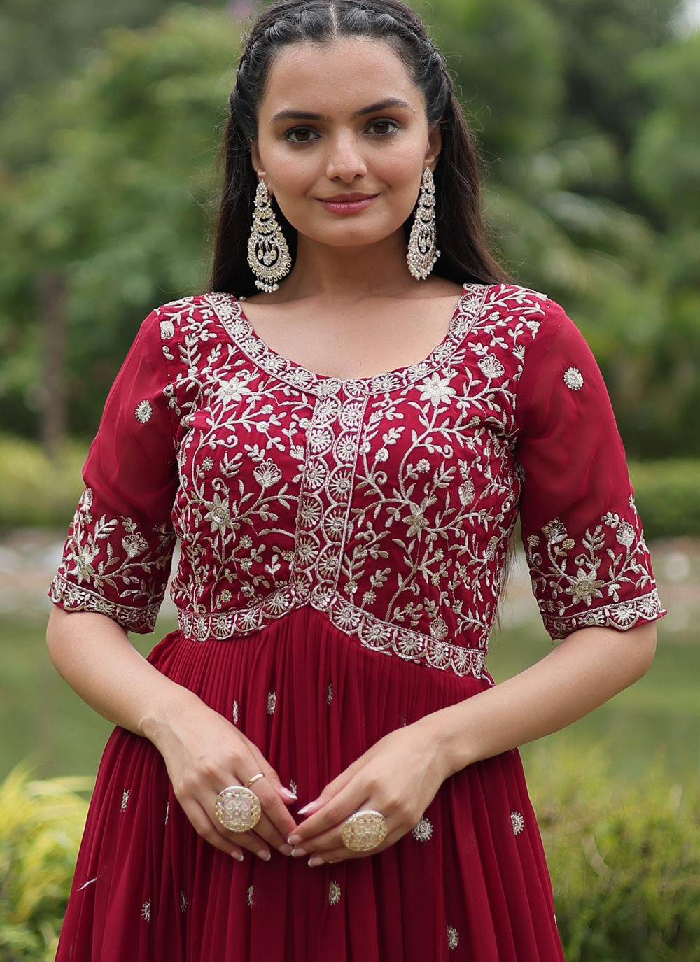 Faux Georgette Gown - G1646