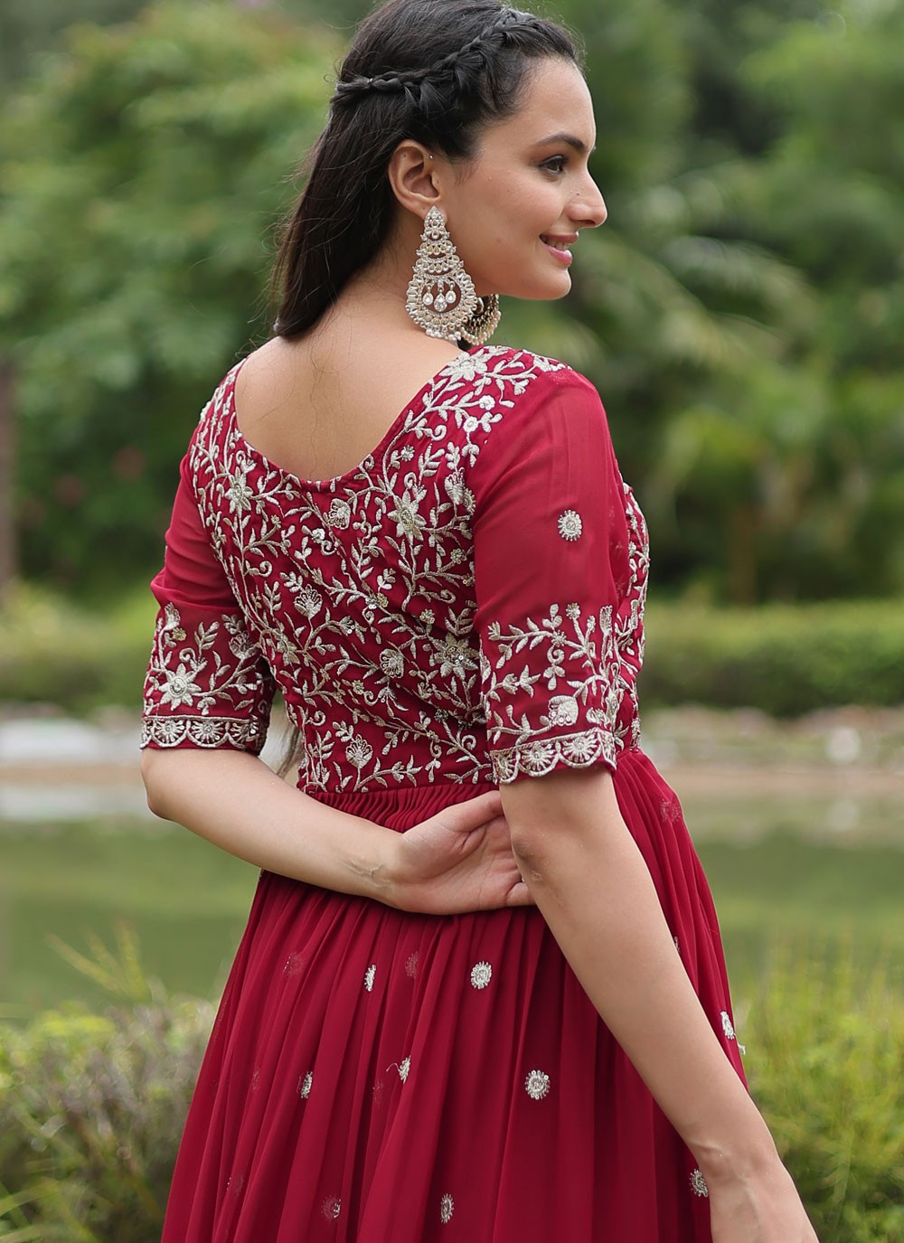 Faux Georgette Gown - G1646