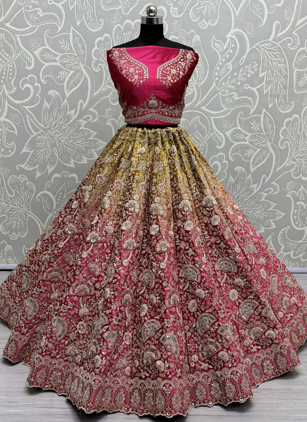 Diamond Velvet A - Line Lehenga - L2258