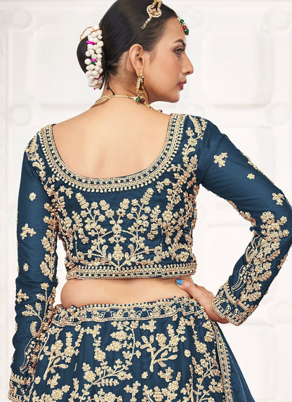 Embroidered Jimmy Chu Morpeach Lehenga Choli L3450